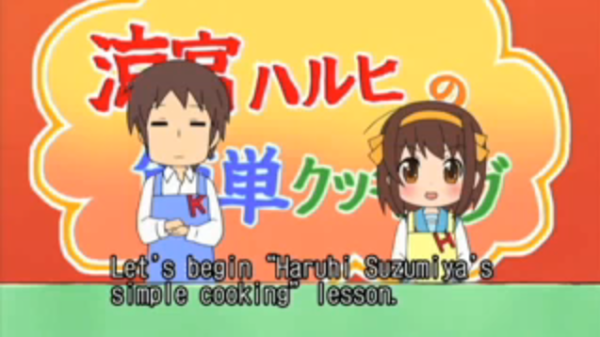 Haruhi's cooking show